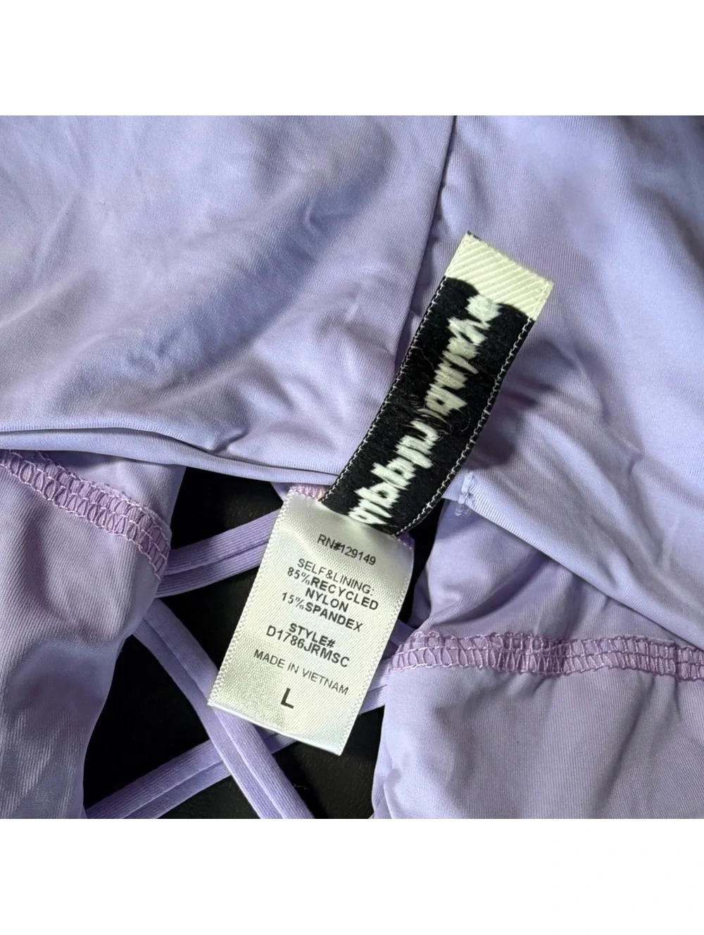 DIPPIN DAISYS lavender bliss cross front high cut sides one piece swimsuit NWT